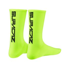 SUPACAZ SOCK NEON YELLOW BLACK SIZE L/XL