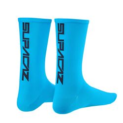 SUPACAZ SOCK NEON BLUE BLACK SIZE L/XL