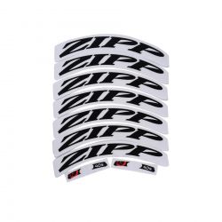 ZIPP DECAL SET (404 MATTE BLACK LOGO) (COMPLETE FOR ONE WHEEL)