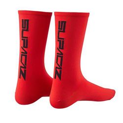 SUPACAZ SOCK STRAIGHT UP RED SIZE S/M