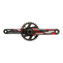 TruVativ Descendant Troy Lee Designs CoLab Carbon Crankset - 170mm, 12-Speed, 32t, Direct Mount, DUB Spindle Interface,