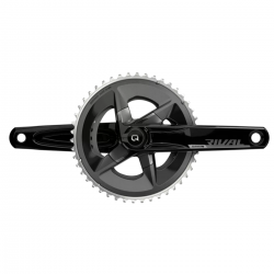 SRAM Rival AXS Crankset w/ Quarq Power Meter (Black) (2 x 12 Speed) D1 DUB 165 4835