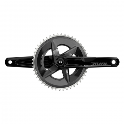 SRAM RIVAL AXS CRANKSET W/QUARQ POWER METER (BLACK) (2 X 12 SPEED) (DUB SPINDLE) (D1) (175MM) (48/35T) (107 BCD) (BOTTOM BRACKET NOT INCLUDED)