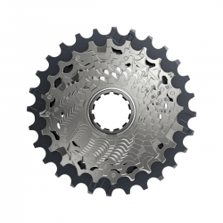  SRAM Force AXS XG-1270 Cassette - 12-Speed, 10-28t, Silver, For XDR Driver Body, D1