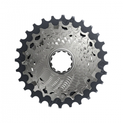 SRAM Force AXS XG-1270 Cassette - 12-Speed, 10-28t, Silver, For XDR Driver Body, D1