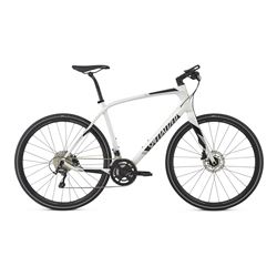 2017 BIKE SIRRUS COMP CARBON GLOSS MET WHITE SILVER/BLACK/LIGHT SILVER REFLECTIVE SIZE S 