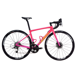 2019 BIKE S-WORKS TARMAC SL6 DISC GLOSS ACID PINK/ACID PURPLE/TEAMYELLOW SIZE 49