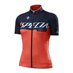 JERSEY SPECIALIZED SL PRO SS WOMAN NEON CORAL/NAVY TEAM SIZE M