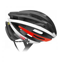 RH+ HELMET ZY MIPS MATT BLACK-ARROW SHINY WHITE/RED