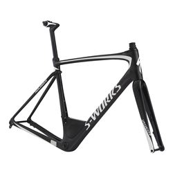 2017 FRAMESET S-WORKS ROUBAIX CARBON/MET WHITE SILVER SIZE 52