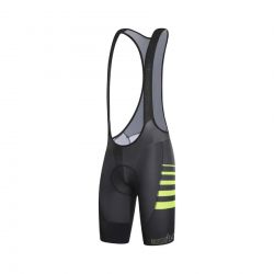 RH+ BIBSHORTS DrySkin AirX BLACK/ACID YELLOW SIZE L