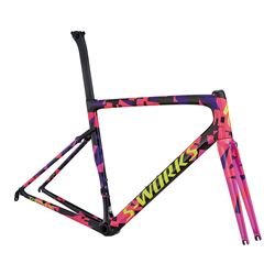 2018 FRAMESET S-WORKS TARMAC MEN SL6 CARBON/PURPLE HAZE/ACID PINK SIZE 54