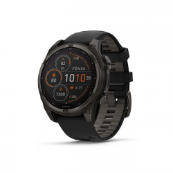 FENIX 8 47MM SAPPHIRE SOLAR CARBON GRAY BLACK TI BLACK-PEBBLE GRAY BAND