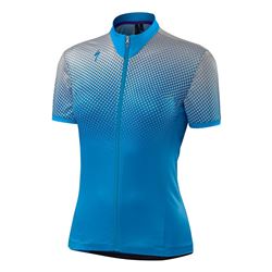 JERSEY RBX COMP SS WOMEN GEO CREST/NEON BLUE SIZE XS