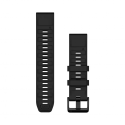 ACC, QF 22MM,BLACK SILICONE BAND, FN8