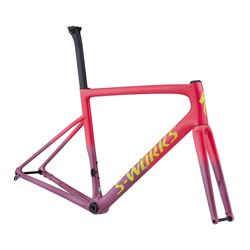 2019 FRAMESET S-WORKS TARMAC SL6 DISC GLOSS ACID PINK/ACID PURPLE/TEAMYELLOW SIZE 52