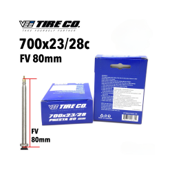 TUBE 700X23/28 FV80MM BLACK