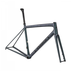 AETHOS S-WORKS FRAMESET SATIN OIL GRANITE OVER METALLIC DEEP LAKE / WHITE SAGE SIZE 49